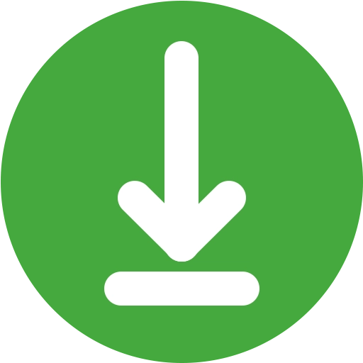 Icon of a downloading symbol